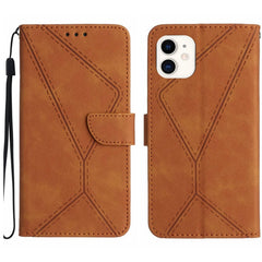 Stitching Embossed Leather Phone Case, For iPhone 13 Pro Max, For iPhone 12 / 12 Pro, For iPhone 12 Pro Max, For iPhone 11, For iPhone 11 Pro