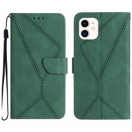 Stitching Embossed Leather Phone Case, For iPhone 11, For iPhone 11 Pro, For iPhone 11 Pro Max, For iPhone 14 Plus
