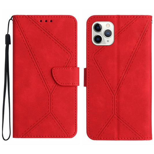 Stitching Embossed Leather Phone Case, For iPhone 11 Pro Max, For iPhone 14 Plus