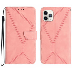 Stitching Embossed Leather Phone Case, For iPhone 11 Pro Max, For iPhone 14 Plus