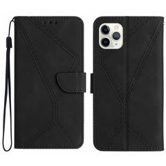 Stitching Embossed Leather Phone Case, For iPhone 11 Pro Max, For iPhone 14 Plus