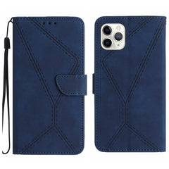 Stitching Embossed Leather Phone Case, For iPhone 11 Pro Max, For iPhone 14 Plus