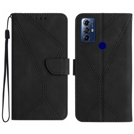 Stitching Embossed Leather Phone Case, For Motorola Moto G Play 2023, For Motorola Moto G72 4G, For Motorola Moto E22 / E22i 4G, For Motorola Moto E22S / G22 4G