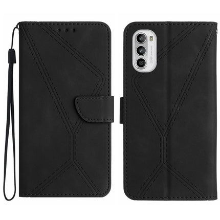 Stitching Embossed Leather Phone Case, For Motorola Moto G52J, For Motorola Moto G Stylus 5G 2022, For Motorola Moto G Stylus 4G 2022, For Motorola Moto G Power 2022