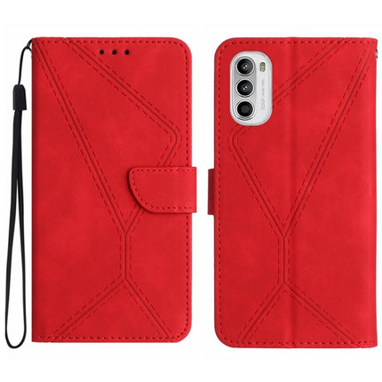 Stitching Embossed Leather Phone Case, For Motorola Moto G52J, For Motorola Moto G Stylus 5G 2022, For Motorola Moto G Stylus 4G 2022, For Motorola Moto G Power 2022