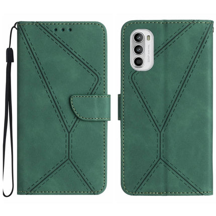 Stitching Embossed Leather Phone Case, For Motorola Moto G52J, For Motorola Moto G Stylus 5G 2022, For Motorola Moto G Stylus 4G 2022, For Motorola Moto G Power 2022