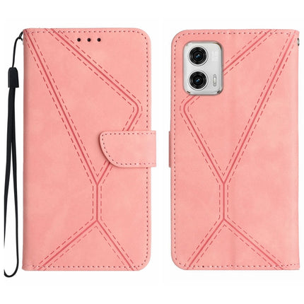Stitching Embossed Leather Phone Case, For Moto G53 5G / G23 / G13 4G, For Motorola Moto E13 4G, For Motorola Moto G73 5G, For Motorola Moto G 5G 2023