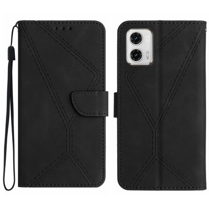 Stitching Embossed Leather Phone Case, For Motorola Moto G73 5G, For Motorola Moto G 5G 2023, For Motorola Moto G Play 2023, For Motorola Moto G72 4G