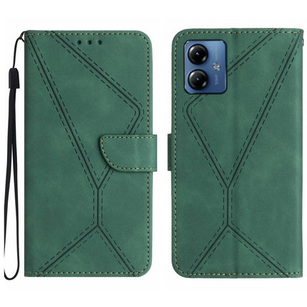 Stitching Embossed Leather Phone Case, For Motorola Moto G84, For Motorola Moto G54, For Motorola Edge 40 Neo, For Motorola Moto G14