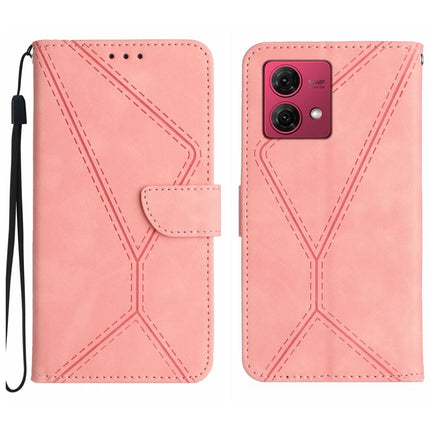 Stitching Embossed Leather Phone Case, For Motorola Moto G84, For Motorola Moto G54, For Motorola Edge 40 Neo, For Motorola Moto G14