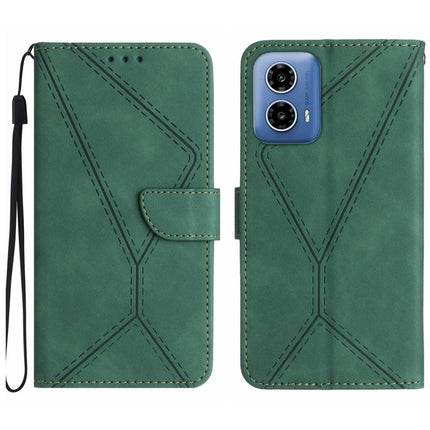 Stitching Embossed Leather Phone Case, For Motorola Moto G Stylus 5G 2024, For Motorola Moto G04 / G24, For Motorola Moto G34 5G, For Motorola Moto G Play 4G 2024