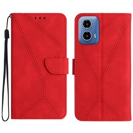 Stitching Embossed Leather Phone Case, For Motorola Moto G85 5G, For Motorola Edge 5G 2024, For Motorola Moto G Stylus 5G 2024, For Motorola Moto G04 / G24