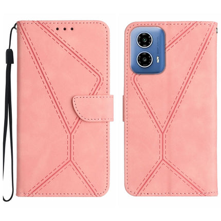 Stitching Embossed Leather Phone Case, For Motorola Moto G45 5G, For Motorola Edge 50 5G, For Motorola Edge 50 Neo, For Motorola Moto E14