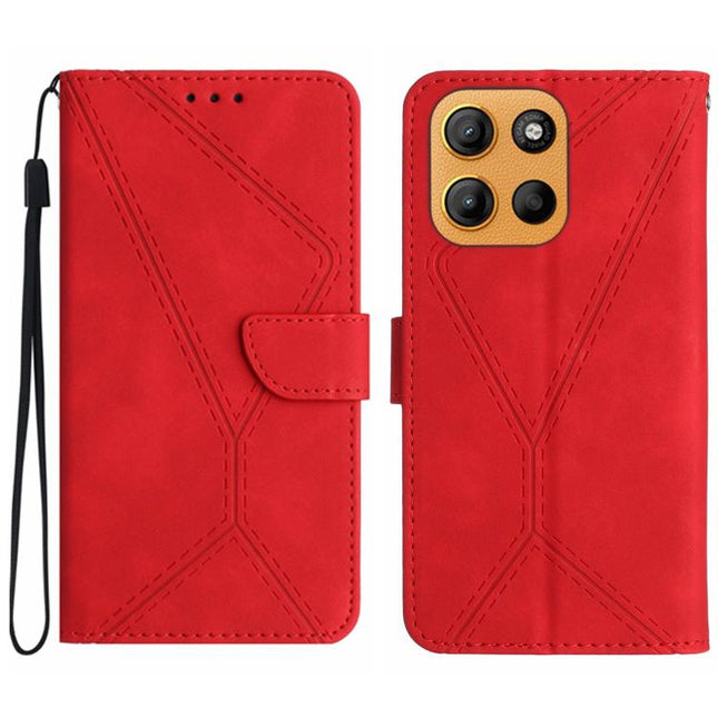 Stitching Embossed Leather Phone Case