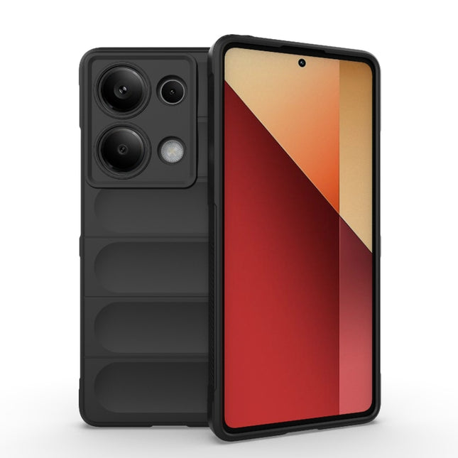 Magic Shield TPU + Flannel Phone Case, For Xiaomi Redmi Note 13 Pro 4G Global, For Xiaomi Redmi Note 13 4G Global