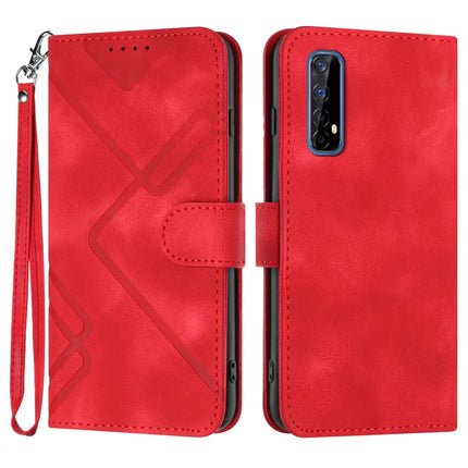 Line Pattern Skin Feel Leather Phone Case, For Realme GT 5G / GT Neo, For Realme C15/C12/Narzo 20/7i Global, For Realme 7 / Narzo 20 Pro, For Realme 7 Pro