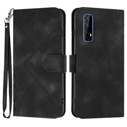 Line Pattern Skin Feel Leather Phone Case, For Realme GT 5G / GT Neo, For Realme C15/C12/Narzo 20/7i Global, For Realme 7 / Narzo 20 Pro, For Realme 7 Pro