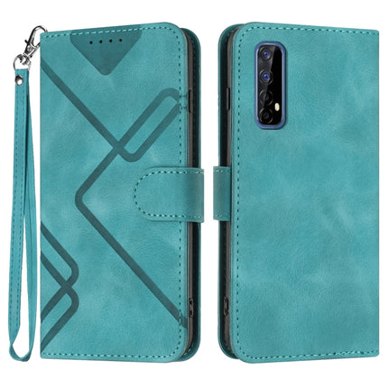 Line Pattern Skin Feel Leather Phone Case, For Realme GT 5G / GT Neo, For Realme C15/C12/Narzo 20/7i Global, For Realme 7 / Narzo 20 Pro, For Realme 7 Pro