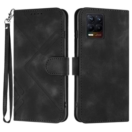 Line Pattern Skin Feel Leather Phone Case, For Realme 9 Pro+, For Realme C20 / C11 2021 / C21, For Realme Narzo 30A/C25/C25s, For Realme 8 4G / 8 Pro
