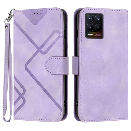 Line Pattern Skin Feel Leather Phone Case, For Realme 9 Pro+, For Realme C20 / C11 2021 / C21, For Realme Narzo 30A/C25/C25s, For Realme 8 4G / 8 Pro