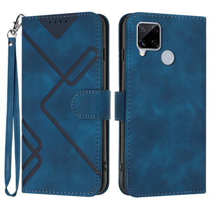 Line Pattern Skin Feel Leather Phone Case, For Realme GT 5G / GT Neo, For Realme C15/C12/Narzo 20/7i Global, For Realme 7 / Narzo 20 Pro, For Realme 7 Pro