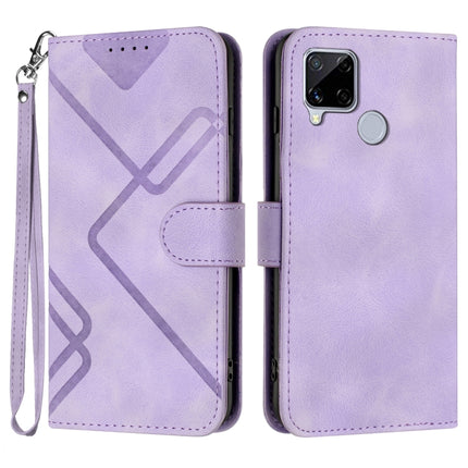 Line Pattern Skin Feel Leather Phone Case, For Realme GT 5G / GT Neo, For Realme C15/C12/Narzo 20/7i Global, For Realme 7 / Narzo 20 Pro, For Realme 7 Pro