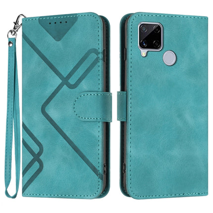 Line Pattern Skin Feel Leather Phone Case, For Realme GT 5G / GT Neo, For Realme C15/C12/Narzo 20/7i Global, For Realme 7 / Narzo 20 Pro, For Realme 7 Pro