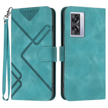 Line Pattern Skin Feel Leather Phone Case, For Realme 10 Pro, For Realme 10 Pro+, For Realme 10 4G, For Realme V23
