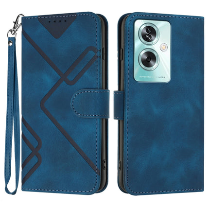 Line Pattern Skin Feel Leather Phone Case, For Realme 7 / Narzo 20 Pro, For Realme 7 Pro, For OPPO A79 5G