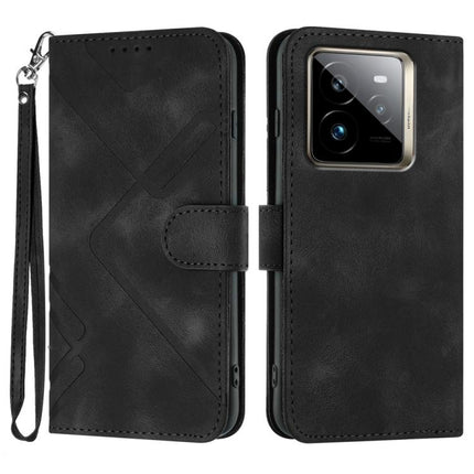 Line Pattern Skin Feel Leather Phone Case, For Realme GT7 Pro, For Realme 13 Pro / 13 Pro+ Global, For Realme GT 6 / GT 6T, For Realme C63 / C61 Global