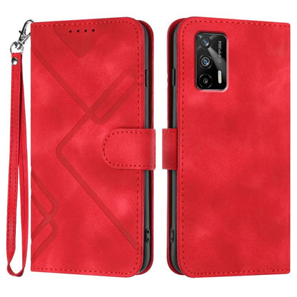 Line Pattern Skin Feel Leather Phone Case, For Realme GT 5G / GT Neo, For Realme C15/C12/Narzo 20/7i Global, For Realme 7 / Narzo 20 Pro, For Realme 7 Pro