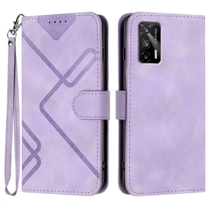 Line Pattern Skin Feel Leather Phone Case, For Realme GT 5G / GT Neo, For Realme C15/C12/Narzo 20/7i Global, For Realme 7 / Narzo 20 Pro, For Realme 7 Pro
