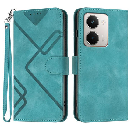 Line Pattern Skin Feel Leather Phone Case, For Realme P3 Ultra 5G, For Realme P3 Pro, For Realme 14 Pro+, For Realme 14 Pro