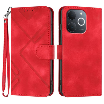 Line Pattern Skin Feel Leather Phone Case, For Realme C71 India, For Realme 15 5G / Realme 15 Pro 5G, For Realme GT 7 India, For Realme 14 / P3 5G Global