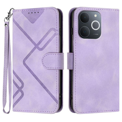 Line Pattern Skin Feel Leather Phone Case, For Realme C71 India, For Realme 15 5G / Realme 15 Pro 5G, For Realme GT 7 India, For Realme 14 / P3 5G Global