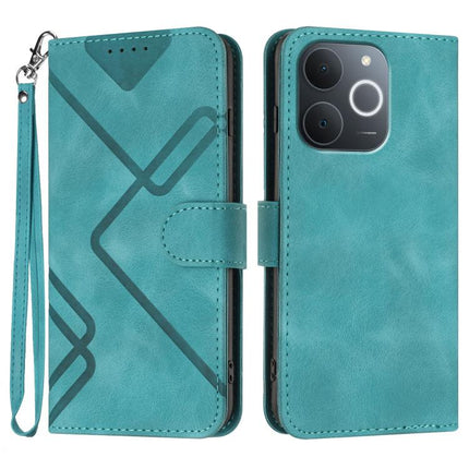 Line Pattern Skin Feel Leather Phone Case, For Realme C71 India, For Realme 15 5G / Realme 15 Pro 5G, For Realme GT 7 India, For Realme 14 / P3 5G Global