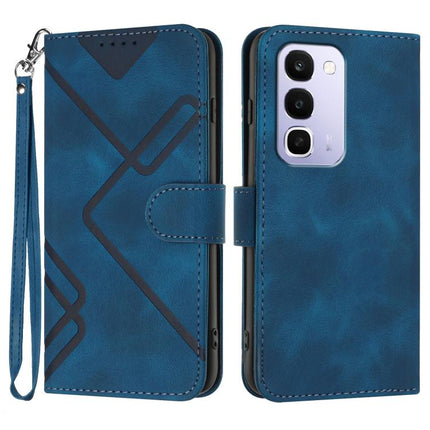 Line Pattern Skin Feel Leather Phone Case, For Realme 16T 5G, For Realme C100 4G, For Realme 15x 5G India / Realme C85 5G, For Realme P4 Pro 5G