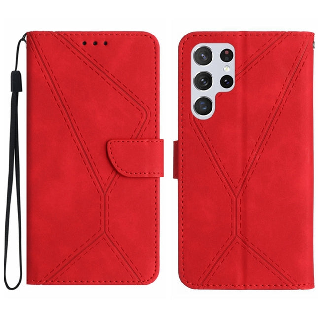 Stitching Embossed Leather Phone Case, For Samsung Galaxy S22 Ultra 5G, For Samsung Galaxy S21 5G, For Samsung Galaxy S21 FE 5G, For Samsung Galaxy S21+ 5G