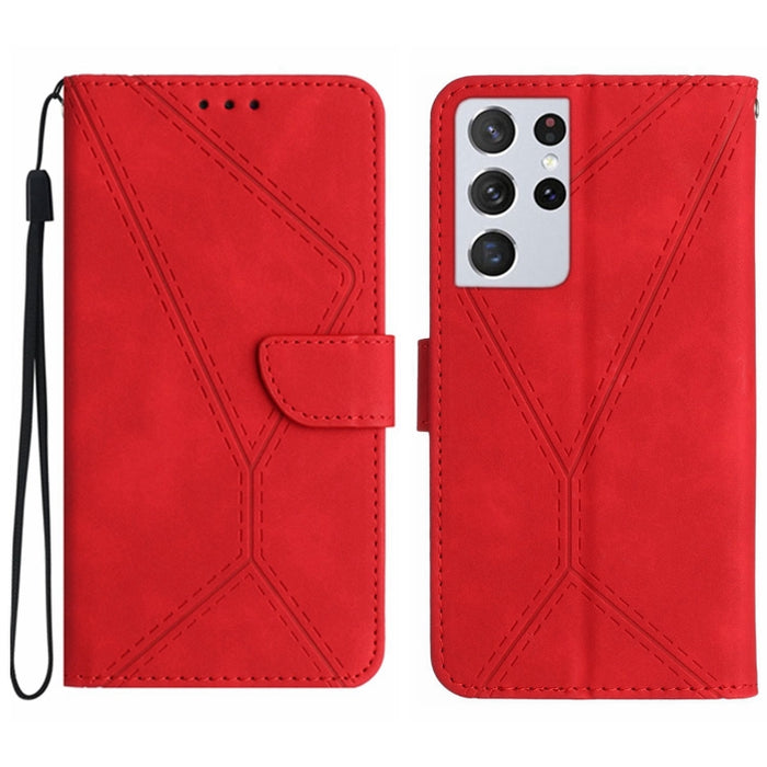 Stitching Embossed Leather Phone Case, For Samsung Galaxy S21 Ultra 5G, For Samsung Galaxy S20, For Samsung Galaxy S20+, For Samsung Galaxy S20 Ultra