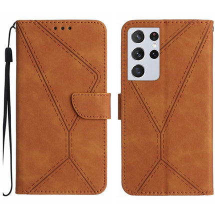 Stitching Embossed Leather Phone Case, For Samsung Galaxy S21 Ultra 5G, For Samsung Galaxy S20, For Samsung Galaxy S20+, For Samsung Galaxy S20 Ultra