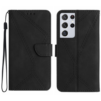 Stitching Embossed Leather Phone Case, For Samsung Galaxy S21 Ultra 5G, For Samsung Galaxy S20, For Samsung Galaxy S20+, For Samsung Galaxy S20 Ultra