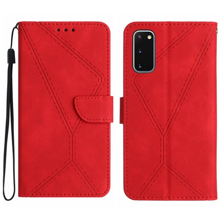 Stitching Embossed Leather Phone Case, For Samsung Galaxy S21 Ultra 5G, For Samsung Galaxy S20, For Samsung Galaxy S20+, For Samsung Galaxy S20 Ultra