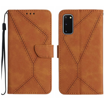 Stitching Embossed Leather Phone Case, For Samsung Galaxy S21 Ultra 5G, For Samsung Galaxy S20, For Samsung Galaxy S20+, For Samsung Galaxy S20 Ultra