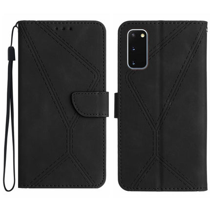 Stitching Embossed Leather Phone Case, For Samsung Galaxy S21 Ultra 5G, For Samsung Galaxy S20, For Samsung Galaxy S20+, For Samsung Galaxy S20 Ultra