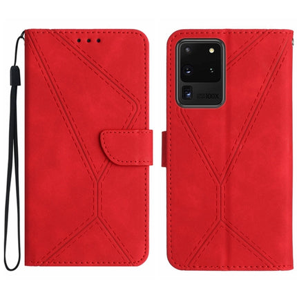 Stitching Embossed Leather Phone Case, For Samsung Galaxy S21 Ultra 5G, For Samsung Galaxy S20, For Samsung Galaxy S20+, For Samsung Galaxy S20 Ultra