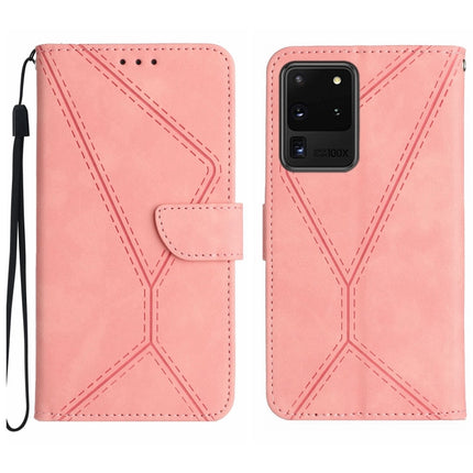 Stitching Embossed Leather Phone Case, For Samsung Galaxy S21 Ultra 5G, For Samsung Galaxy S20, For Samsung Galaxy S20+, For Samsung Galaxy S20 Ultra