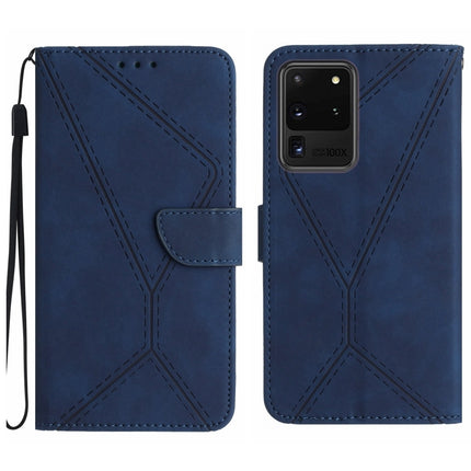 Stitching Embossed Leather Phone Case, For Samsung Galaxy S21 Ultra 5G, For Samsung Galaxy S20, For Samsung Galaxy S20+, For Samsung Galaxy S20 Ultra