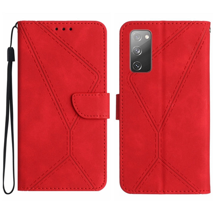 Stitching Embossed Leather Phone Case, For Samsung Galaxy S20 FE, For Samsung Galaxy S10, For Samsung Galaxy S10+, For Samsung Galaxy Note20