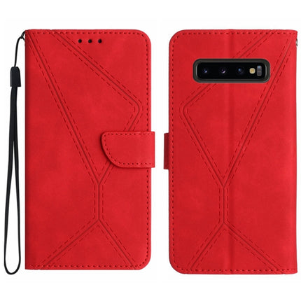 Stitching Embossed Leather Phone Case, For Samsung Galaxy S20 FE, For Samsung Galaxy S10, For Samsung Galaxy S10+, For Samsung Galaxy Note20
