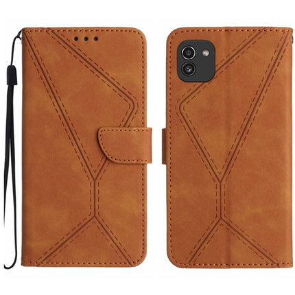 Stitching Embossed Leather Phone Case, For Samsung Galaxy Note20 Ultra, For Samsung Galaxy Note10+, For Samsung Galaxy A03 164mm, For Samsung Galaxy A03 166mm